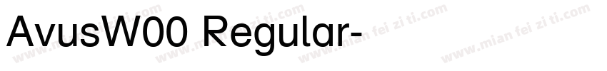 AvusW00 Regular字体转换